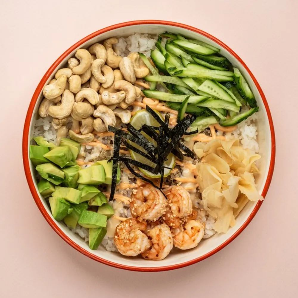 Karidesli Poke Bowl